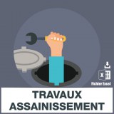 Base SMS travaux assainissement