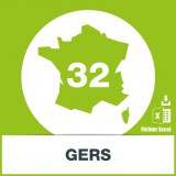 Base SMS département Gers 32