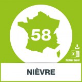 Base SMS département Nièvre 58
