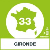 Base SMS département Gironde 33