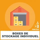 Base SMS boxes de stockage individuel