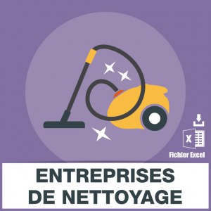 Base SMS des entreprises de nettoyage